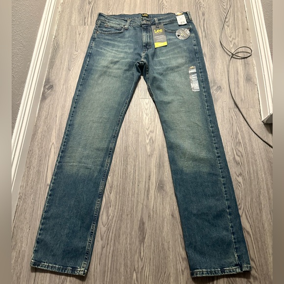 Brand New Men's Lee Fuel Straight Leg Jeans Sits Below Waste 34x34 #102003520 - Picture 1 of 6